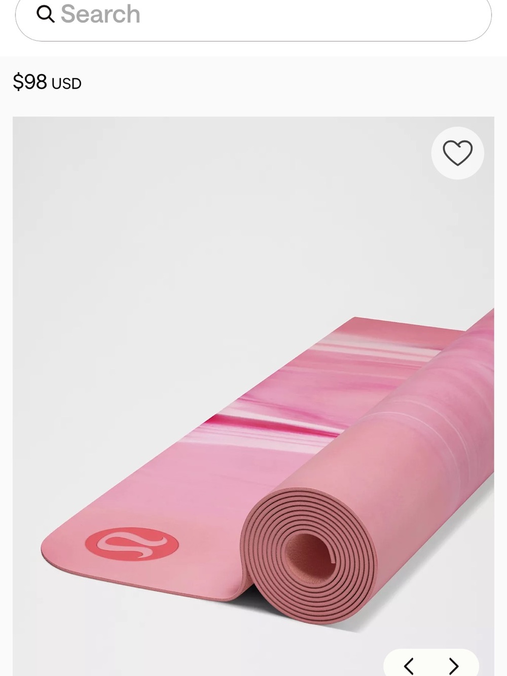 Lululemon Pink Tie Dye Yoga Mat
